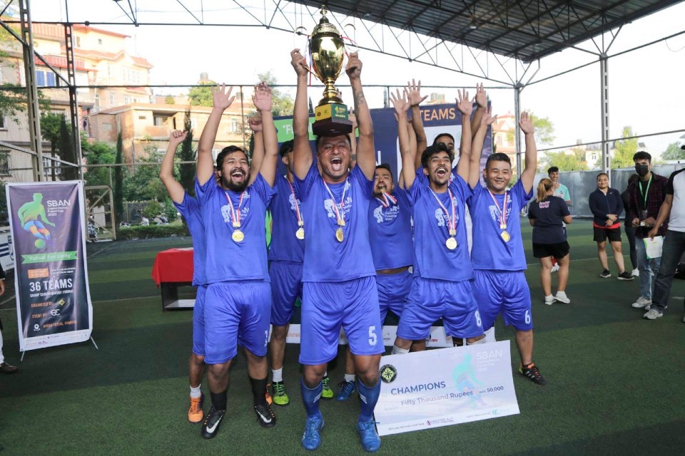 SBI Merchant Wins SBAN Capital Market Futsal Cup